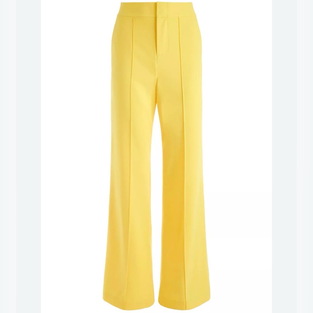 Alice + Olivia Dylan Sunny Yellow Trousers size 4